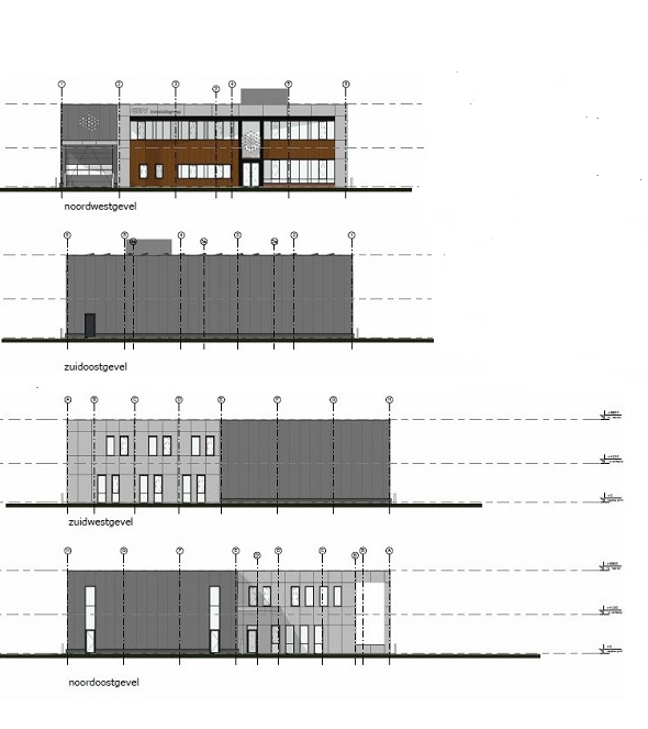 Ontwerp nieuw bedrijfspand D. Botermans Vastgoed - architectenbureau Piet Onderwater & Partners